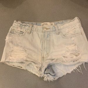 Abercrombie High Rise Jean Shorts